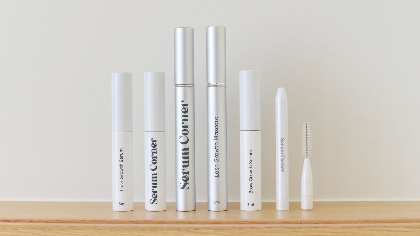 Serum Corner Eyelash Growth Serum with white background